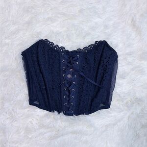 Victoria’s Secret Navy Lace Corset